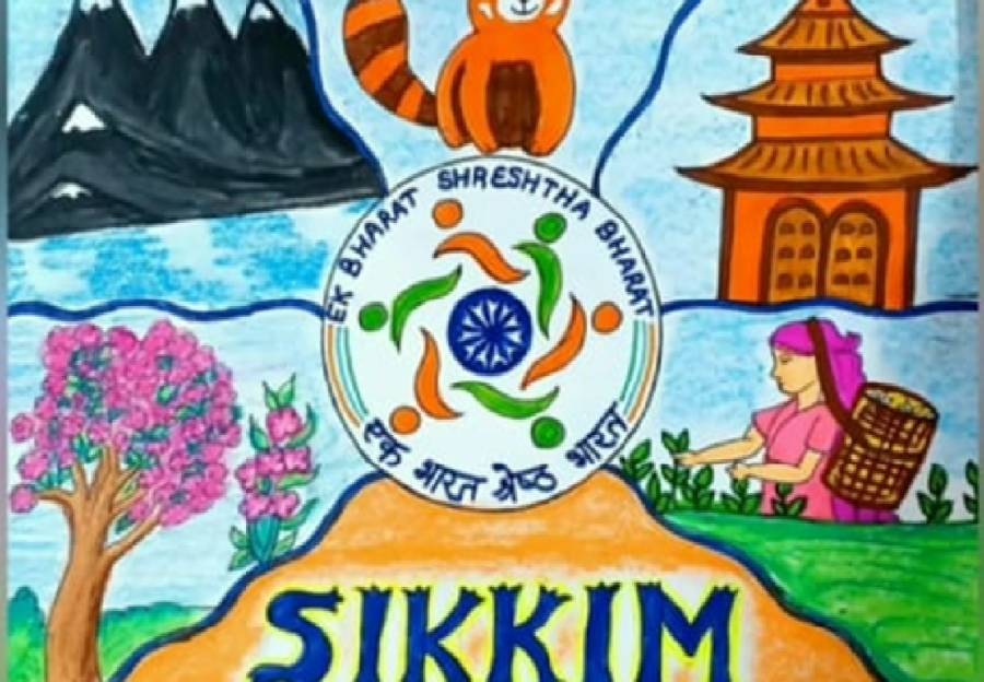 POSTER MAKING ON SIKKIM CULTURE FOR school project | Culture of sikkim  drawing, Easy drawings, Beautiful posters